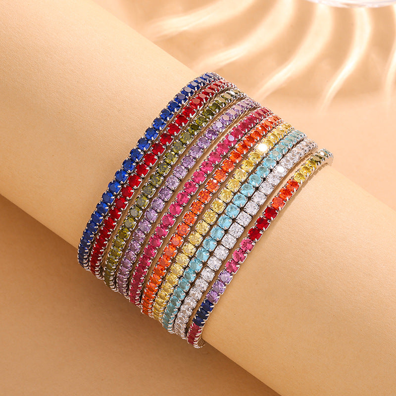 Rainbow Zircon Bracelet