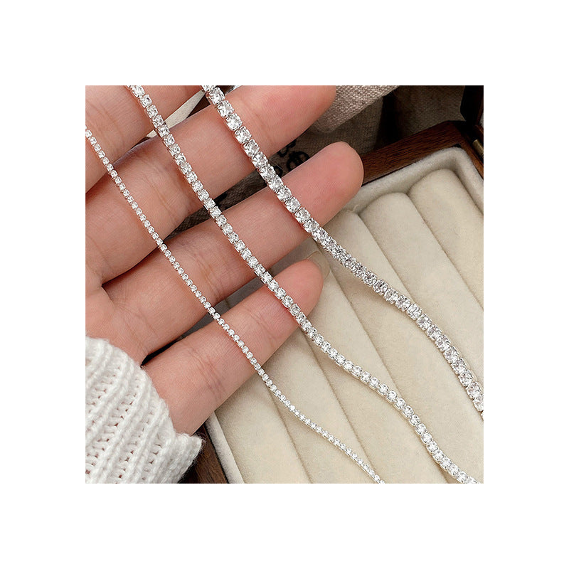 Sterling Silver Pavé Bracelet