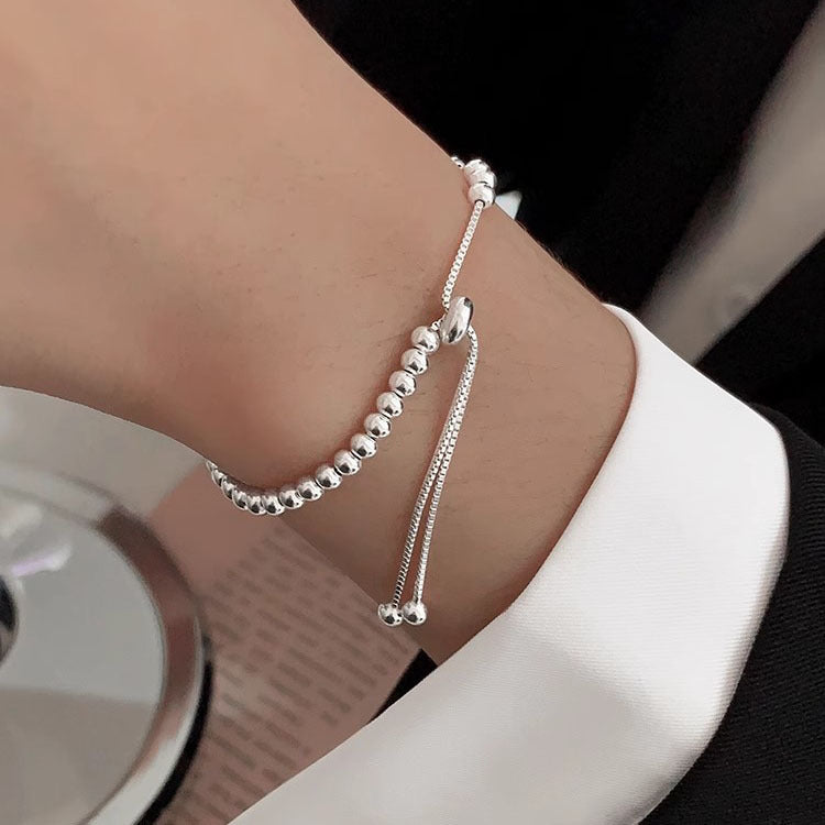 Silver Bead Bracelet