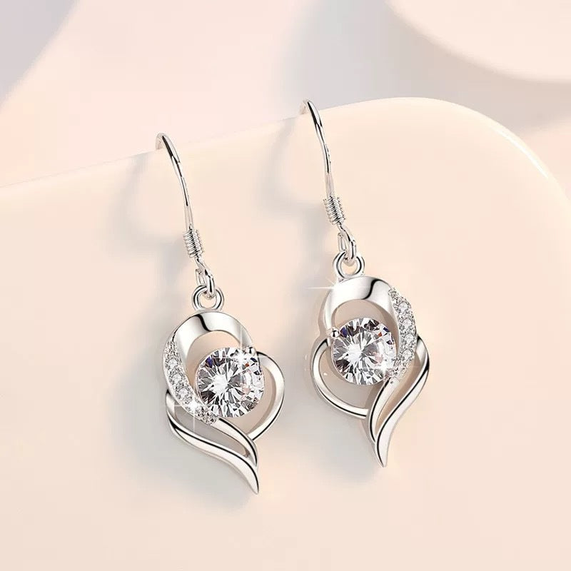 Zircon Swirl Earrings