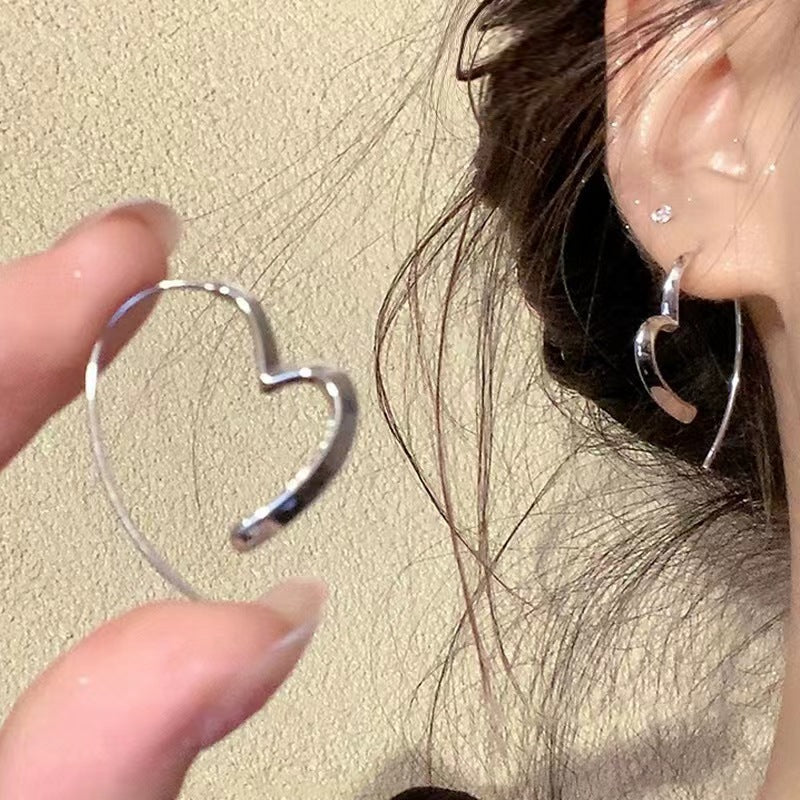 Open Heart Earrings