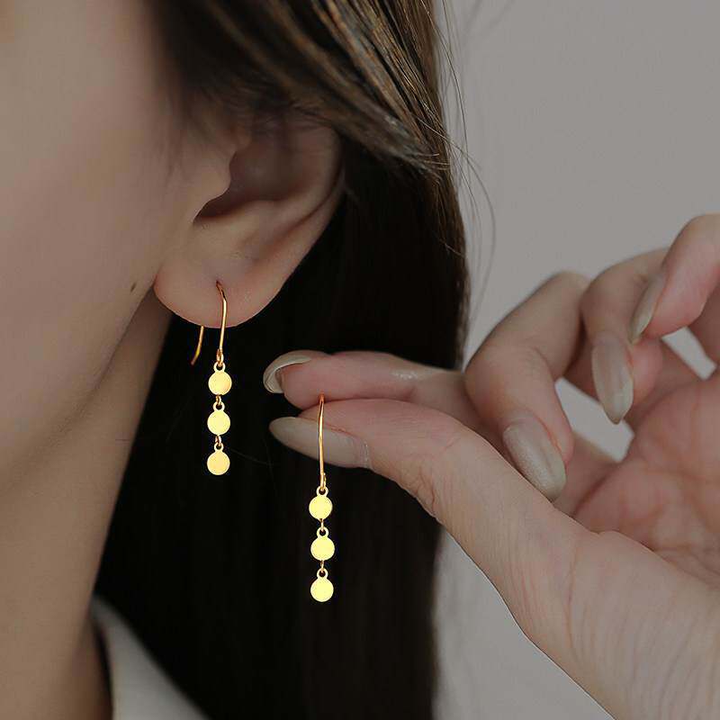 Silver Disc Earrings